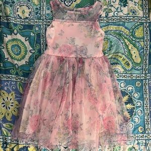 Girls Size 7/8 sleeveless floral dress